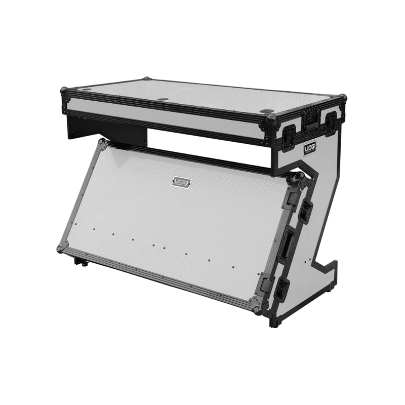 UDG Ultimate Flight Case Portable Z-Style DJ Table Plus, White - Image 6