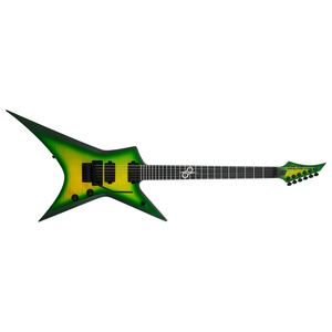 Solar Guitars X1.6FRLB Electric Guitar – Flame Lime Burst Matte
