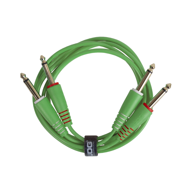 UDG Ultimate Audio Cable Set 1/4" Jack - 1/4" Jack, Green, Straight, 3 m - Image 1