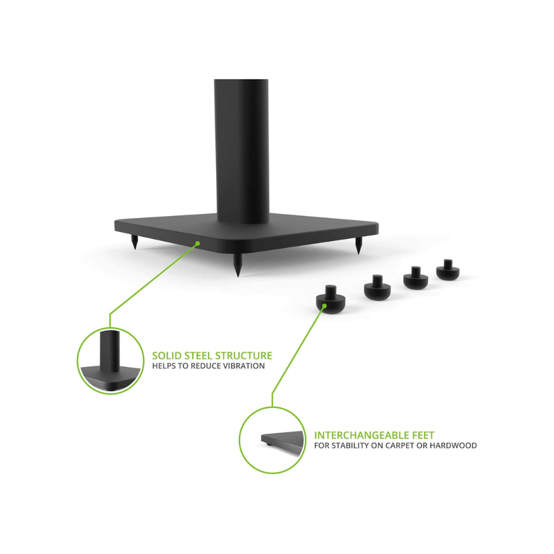 Kanto SP26PL Metal Speaker Stand, 26", Black (Sold in Pairs) - Image 4