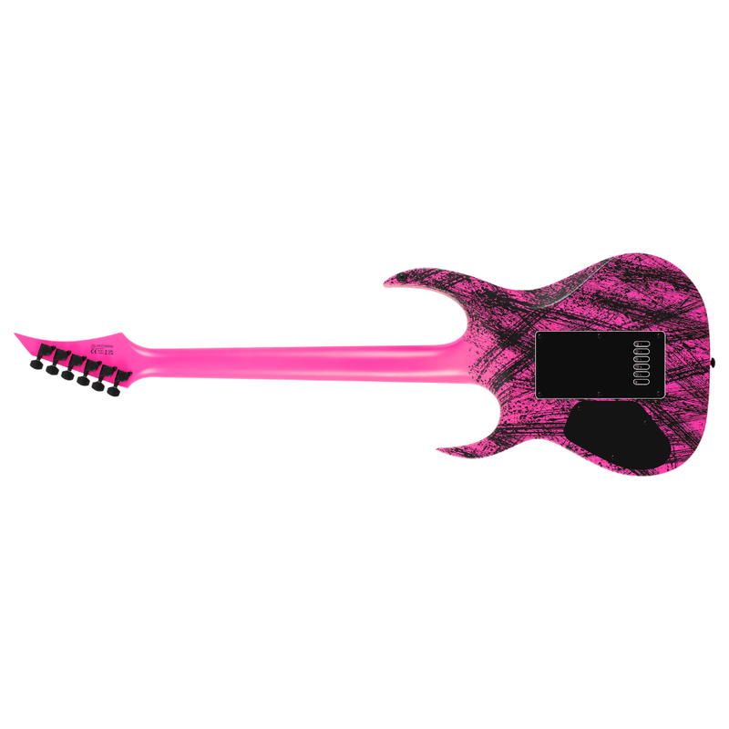 Solar Guitars A1.6PN Canibalismo+ Electric Guitar – Pink Neon Canibalismo Matte - Image 2