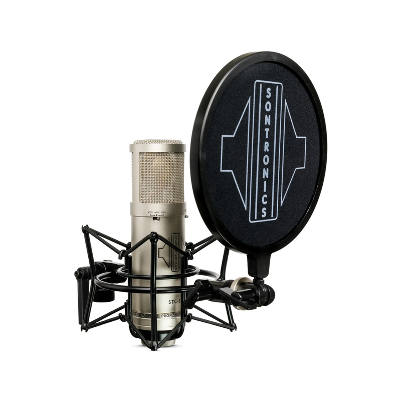 Sontronics STC-3X Pack Large Diaphragm Cardioid Condenser Microphone with Shockmount, Pop Filter, & Cable, Silver - Image 3