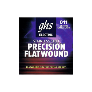 GHS Precision 800 Flatwound Stainless Electric Guitar, Exta Light (11-46)