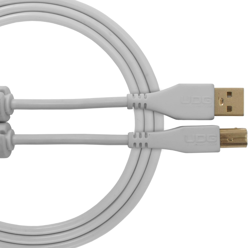 UDG Ultimate Audio Cable USB 2.0 A-B, White, Straight, 2 m - Image 1