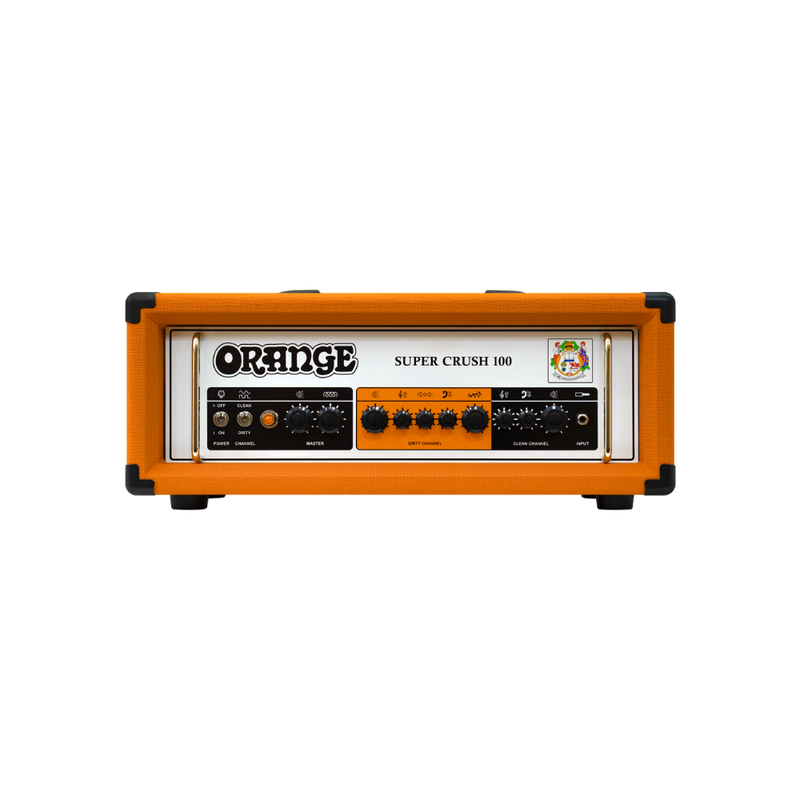 ​Orange Super Crush 100 – 100W Solid-State Guitar Amp Head with Dual Channels, CabSim, Reverb & FX Loop - Image 1