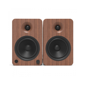 Kanto YU6MB Powered Bookshelf Speakers with Bluetooth and Phono Preamp, Type F and Type G Power Cords, Walnut (Sold in Pairs)