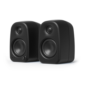 Kanto UKI 100W Desktop Speakers with Bluetooth, USB-C, Headphone out, Onyx (Matte Black), Sold in Pairs