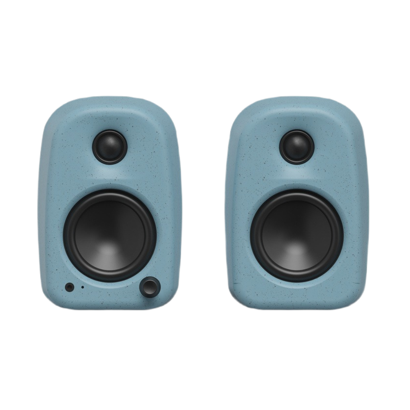 Kanto UKI 100W Desktop Speakers with Bluetooth, USB-C, Headphone out, Cornflower (Matte Blue), Sold in Pairs - Image 4