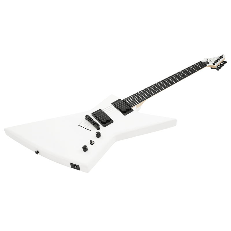 S by Solar EB4.6W Electric Guitar – White Matte - Image 2