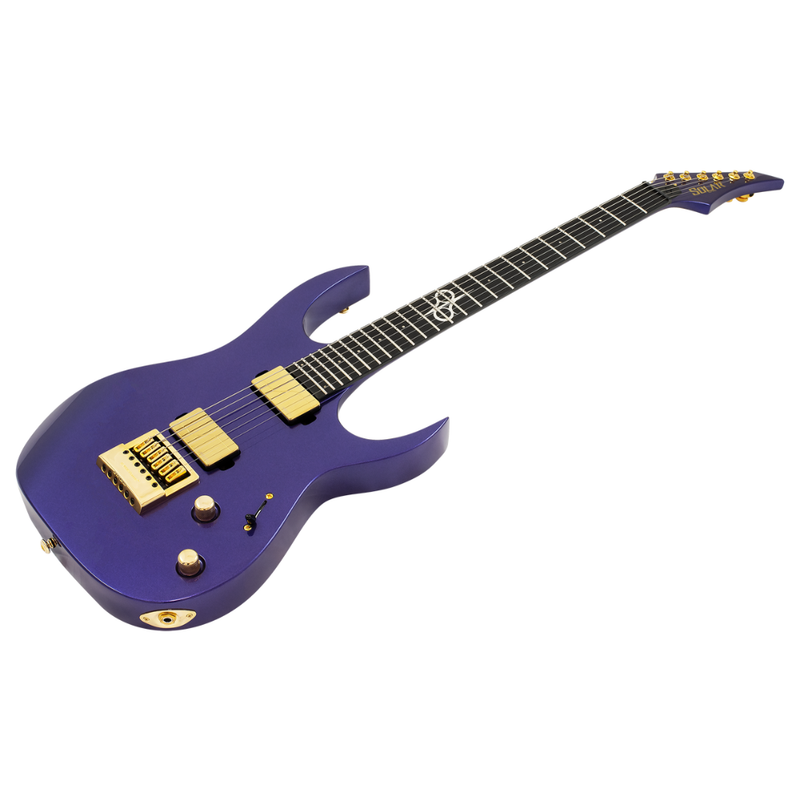 Solar Guitars SR1.6AMP Electric Guitar – Metallic Purple Gloss - Image 2
