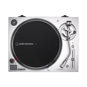 Audio-Technica AT-LP120XUSB Direct-Drive Turntable (Analog & USB), Silver