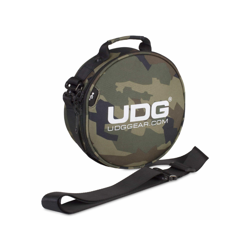 UDG Ultimate DIGI Headphone Bag, Black Camo/Orange Inside - Image 3