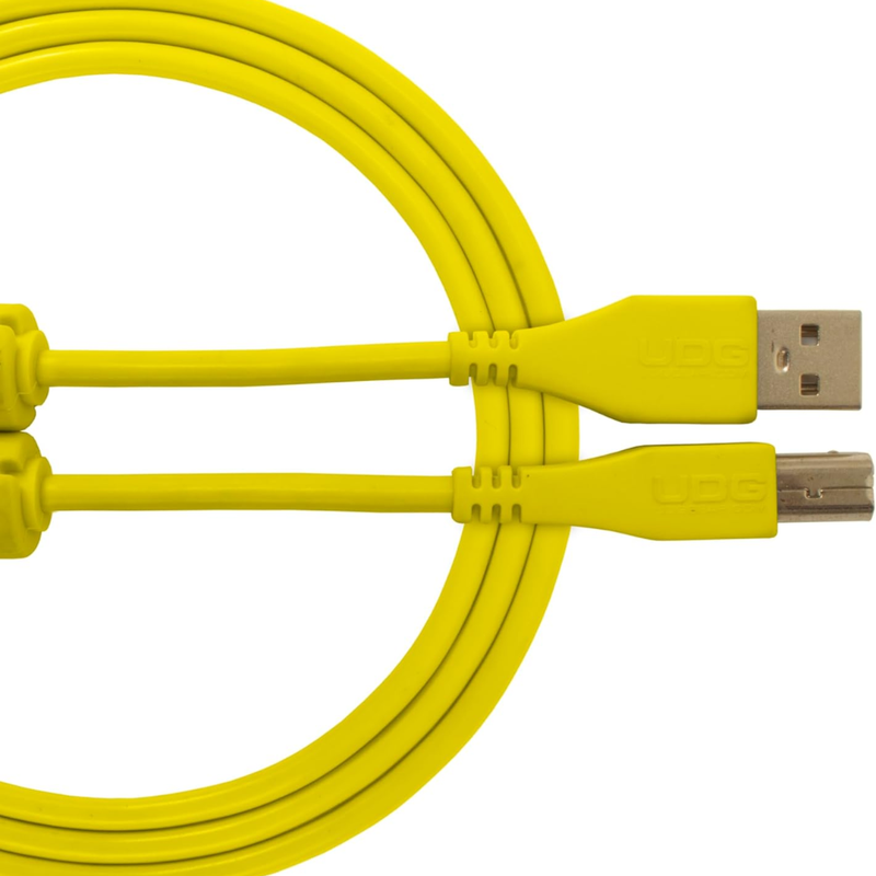 UDG Ultimate Audio Cable USB 2.0 A-B, Yellow, Straight, 1 m - Image 1