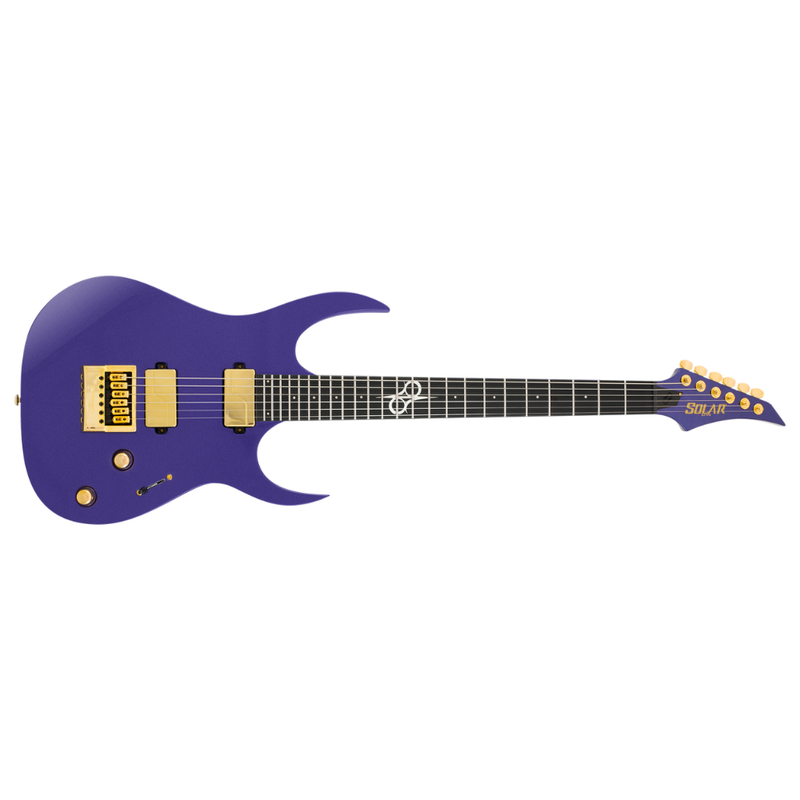 Solar Guitars SR1.6AMP Electric Guitar – Metallic Purple Gloss - Image 1