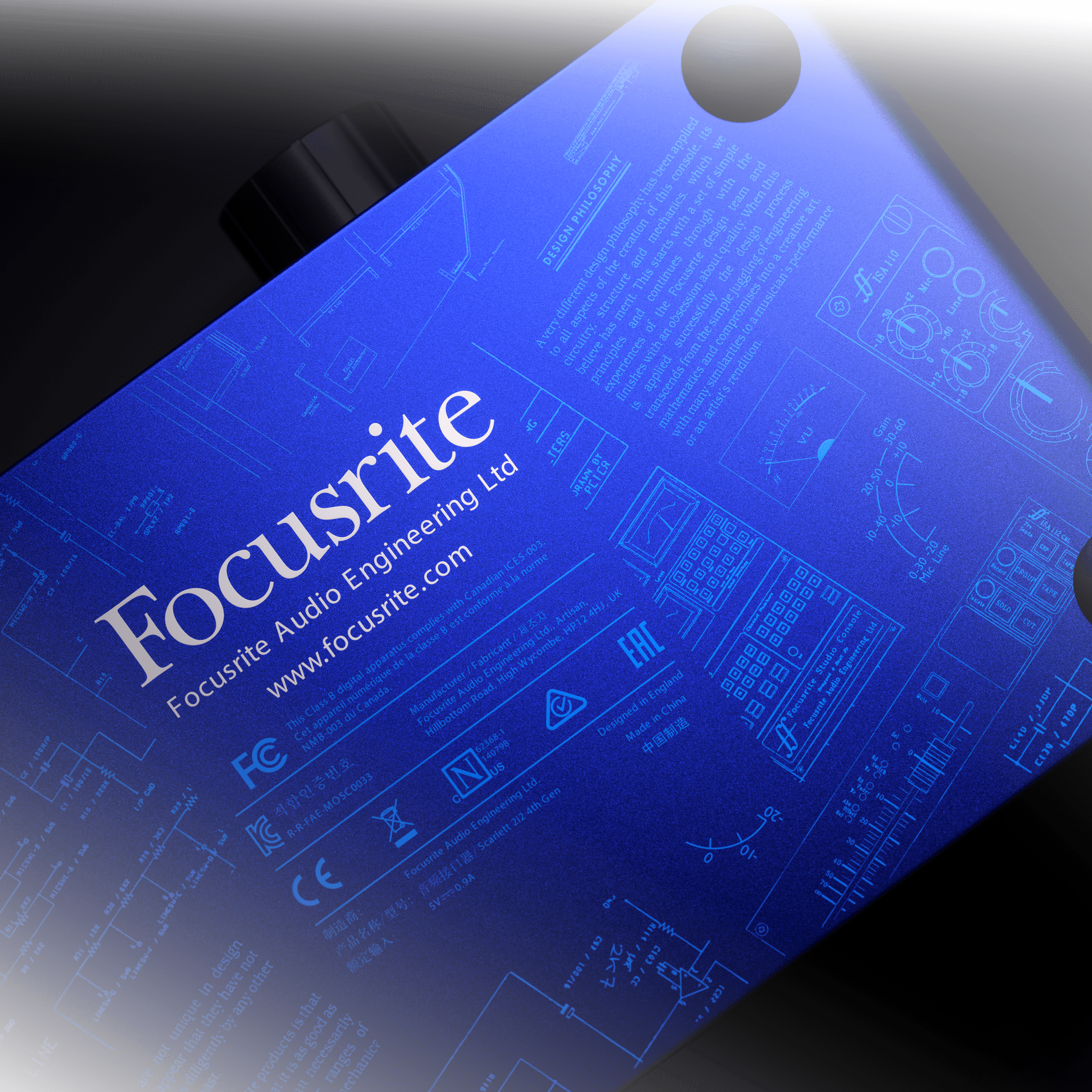 …and a hidden nod to the Focusrite heritage underneath